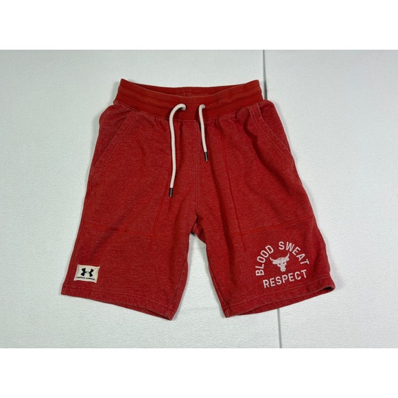 Under Armour Other - Under Armour Project Rock Blood Sweat Respect Shorts Mens Medium Red Heather